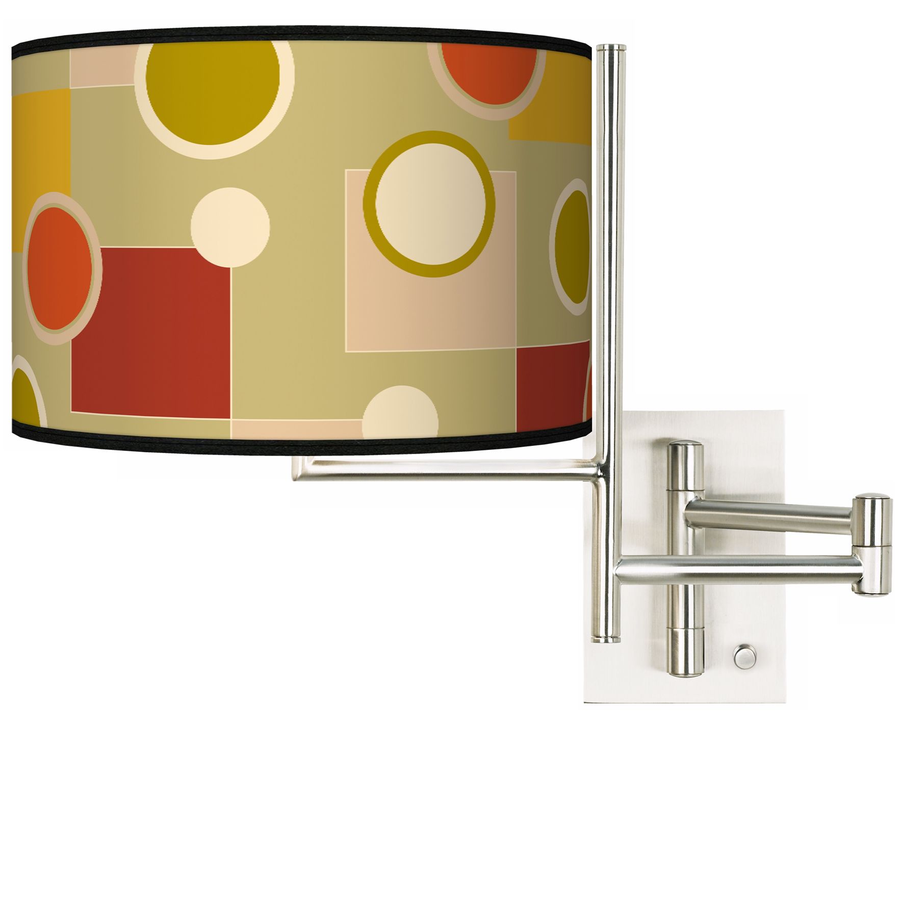 Tempo Retro Citrus Medley Plug-in Swing Arm Wall Light
