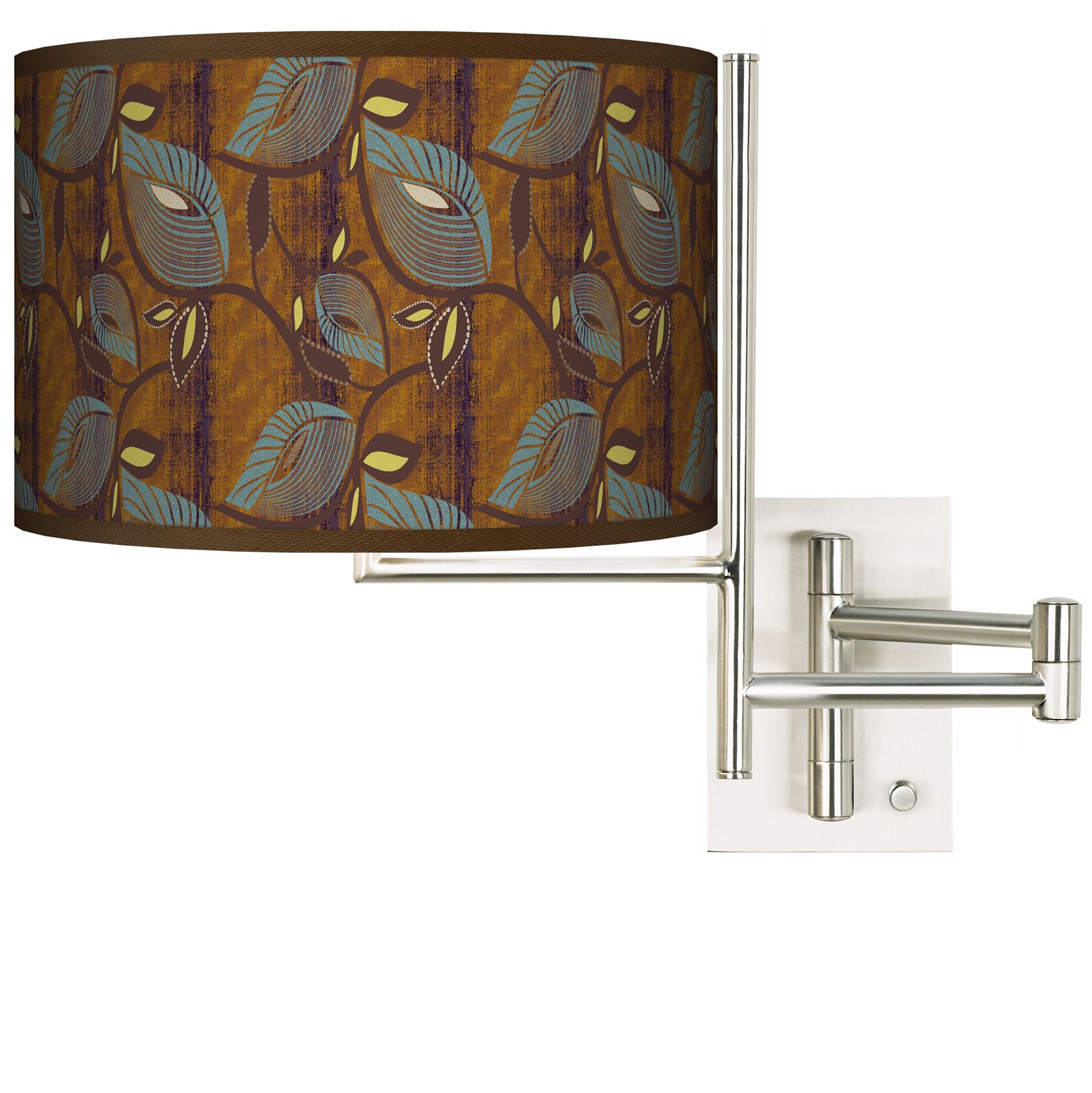 Stacy Garcia Theatric Vine Peacock Plug-in Swing Arm Wall Light