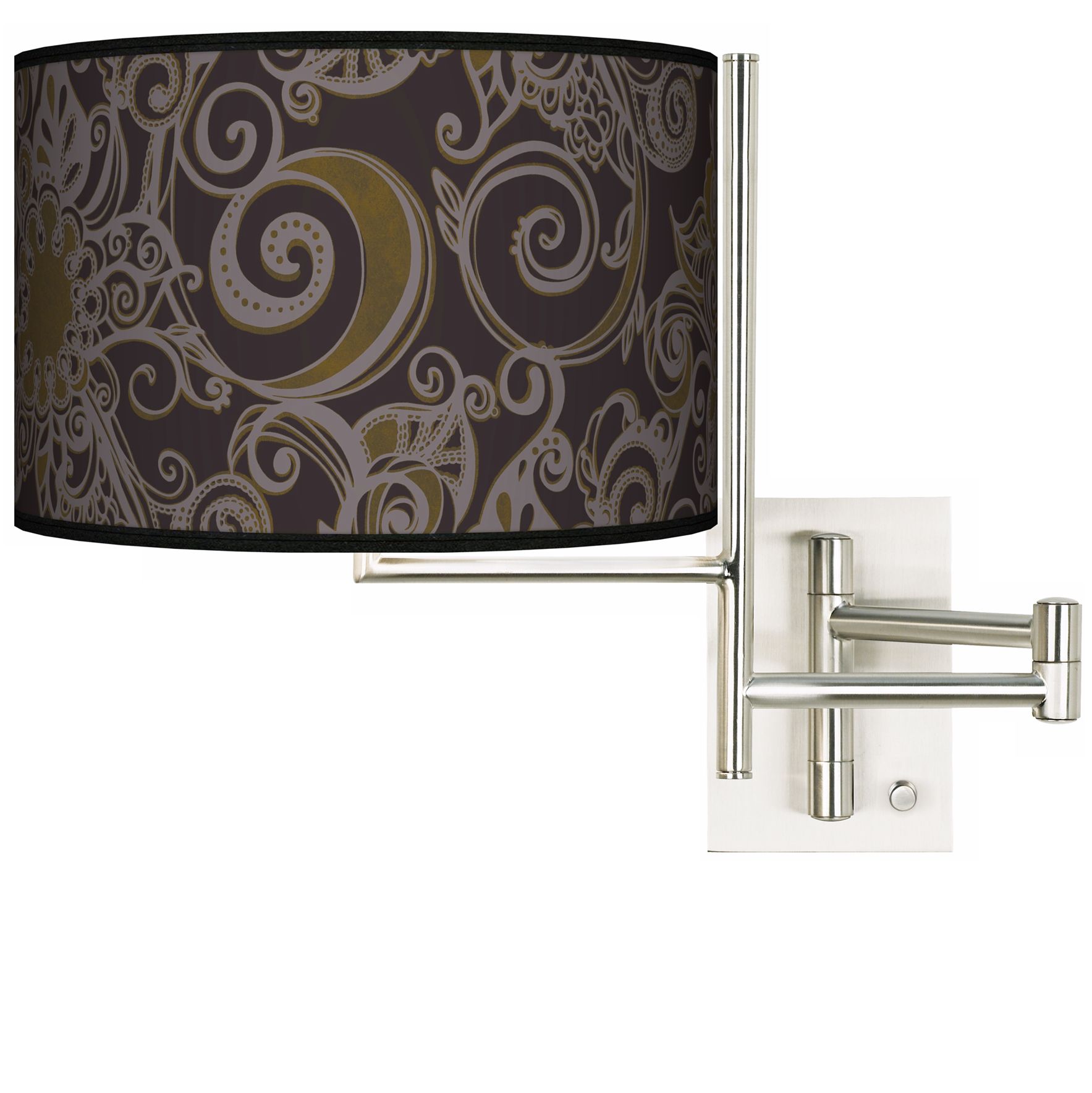 Stacy Garcia Ornament Metal Plug-in Swing Arm Wall Light
