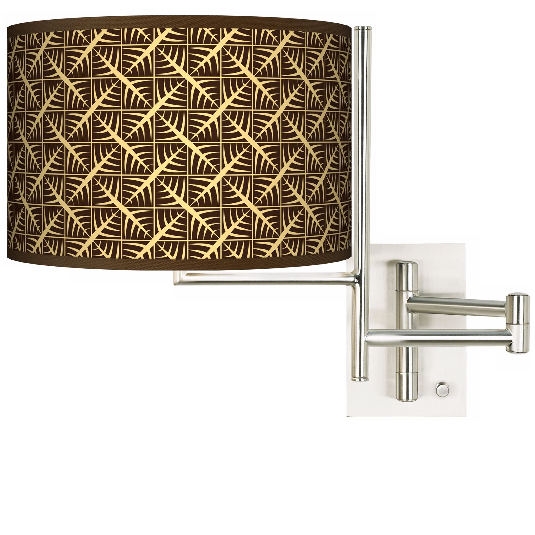 Tempo Tan Wailia Plug-In Swing Arm Wall Light