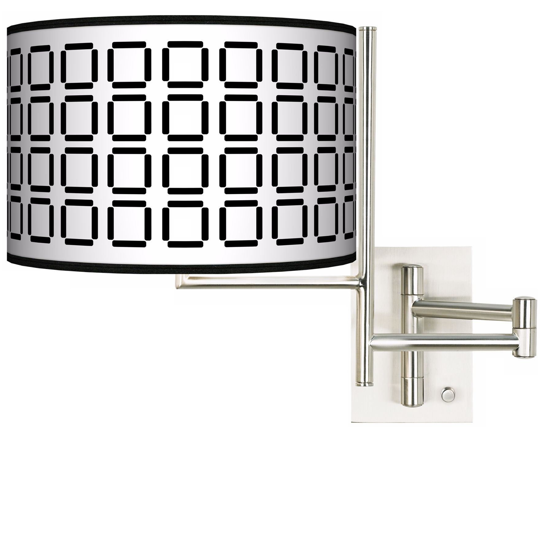 Tempo Open Grid Plug-In Swing Arm Wall Light