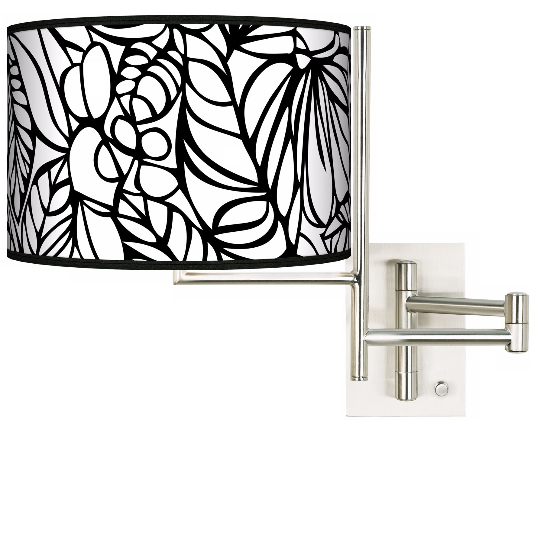 Jungle Moon Plug-In Swing Arm Wall Light