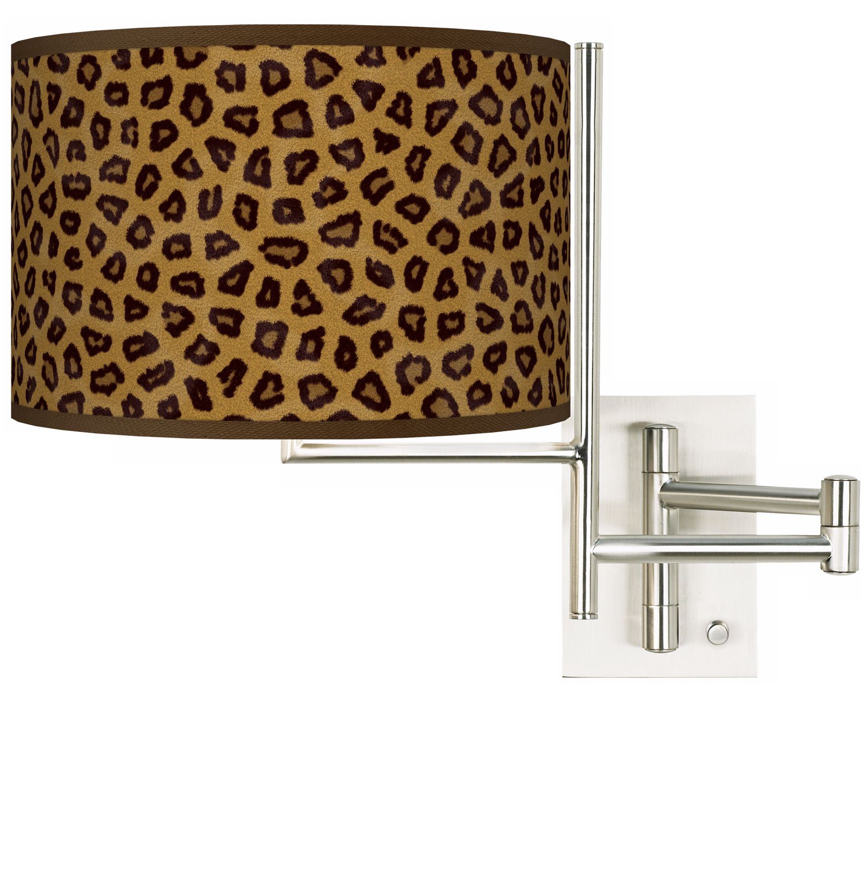 Safari Cheetah Plug-In Swing Arm Wall Light
