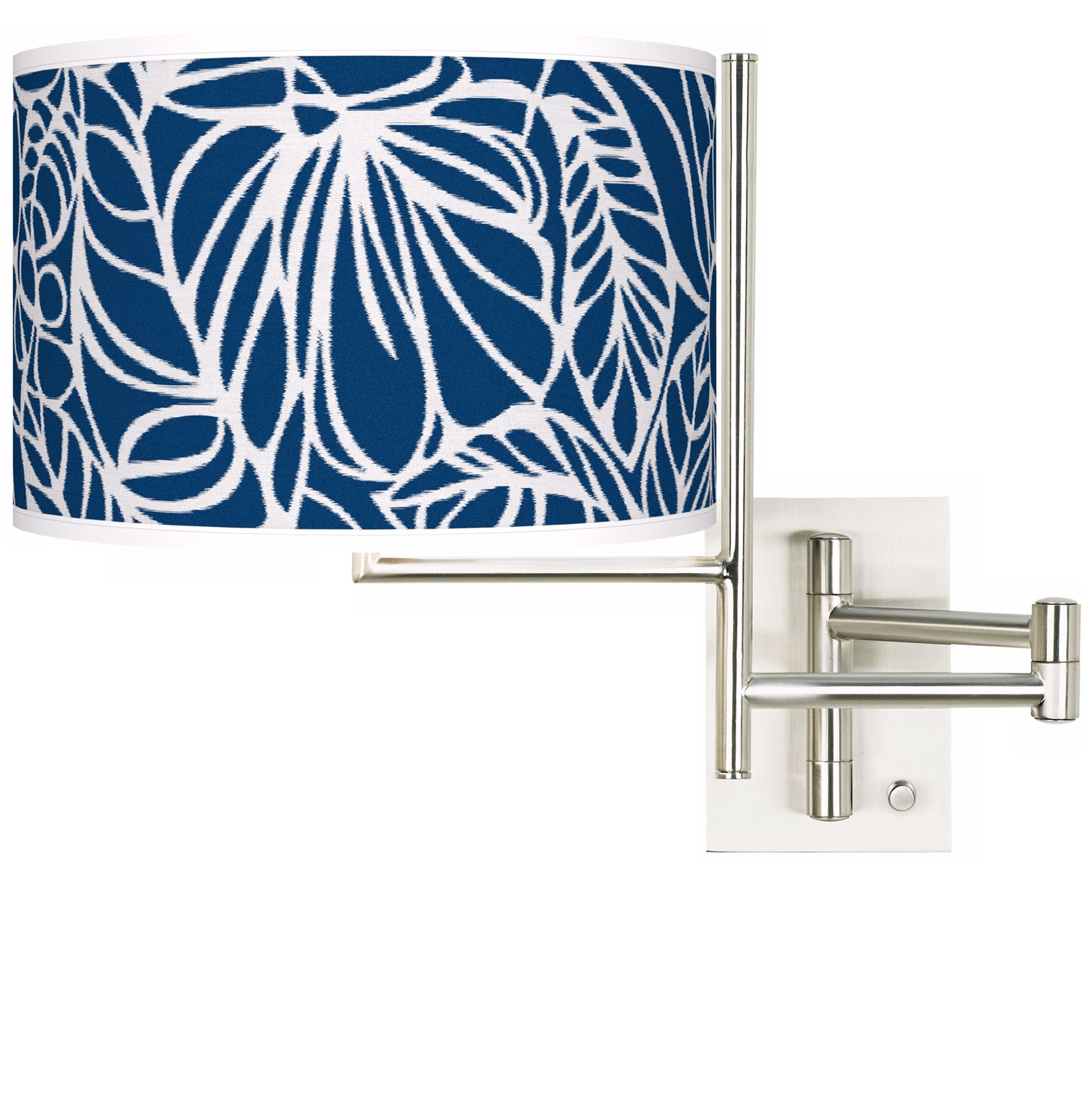 Jungle Rain Giclee Shade Plug-In Swing Arm Wall Light