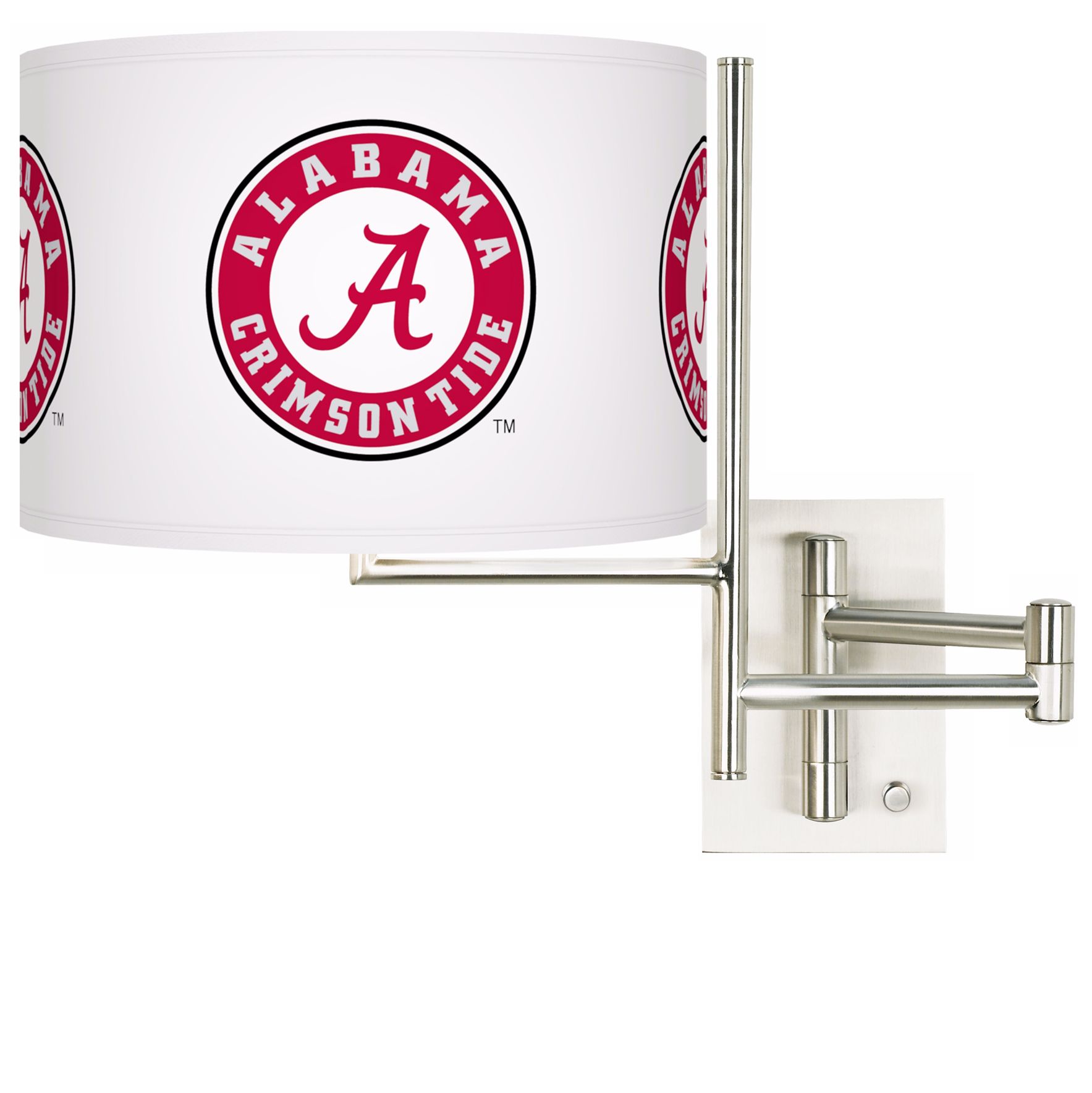The University of Alabama Steel Swing Arm Wall Light