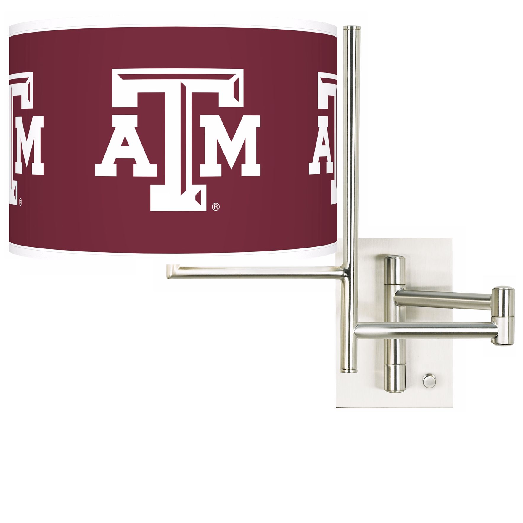 Texas A&M University Steel Swing Arm Wall Light