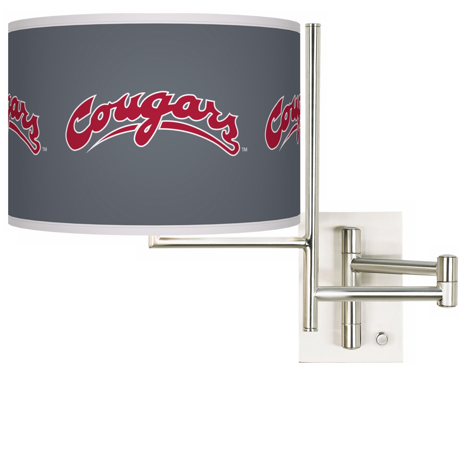 Washington State University Steel Swing Arm Wall Light