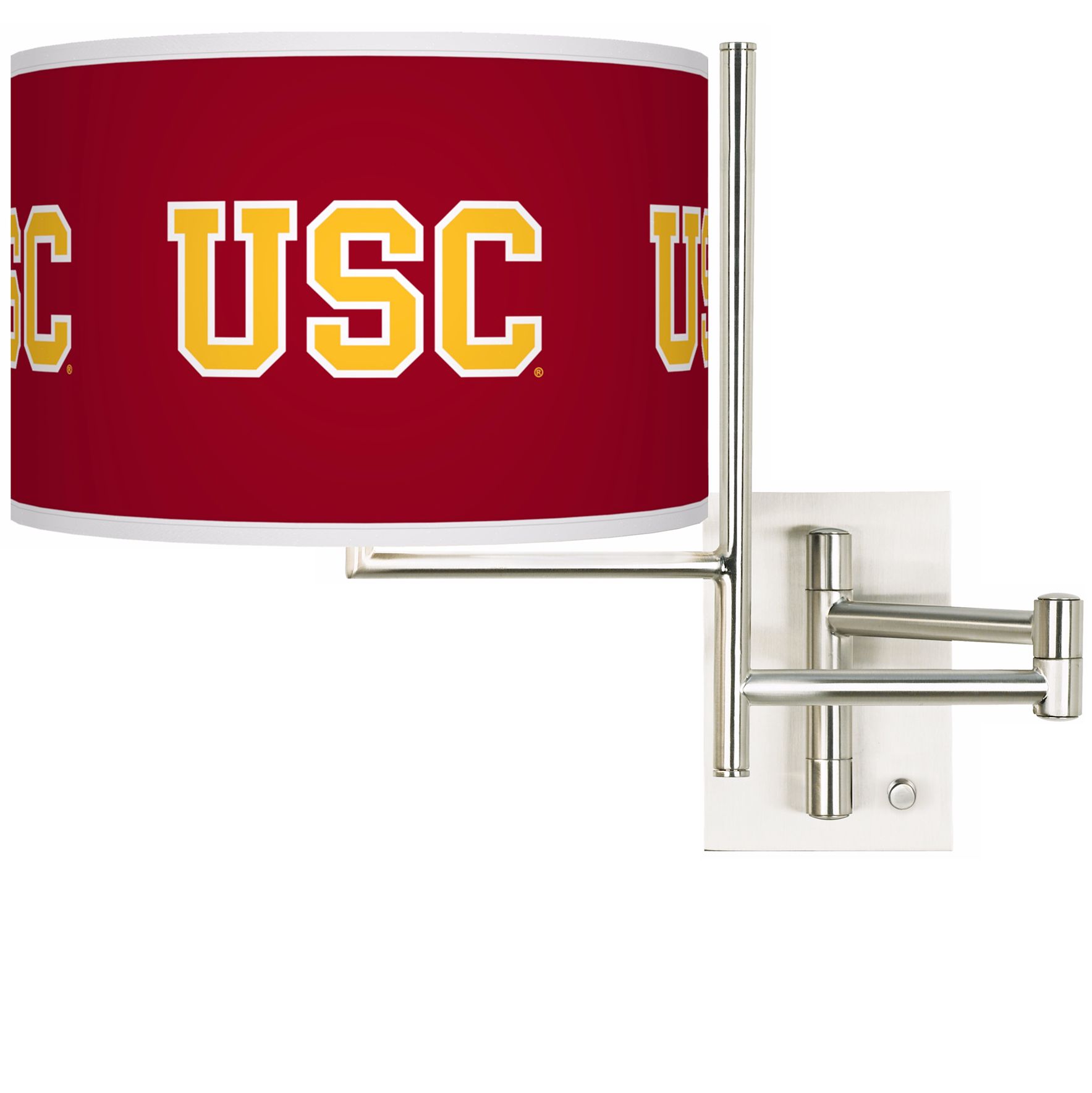 University of Southern California Steel Swing Arm Wall Light
