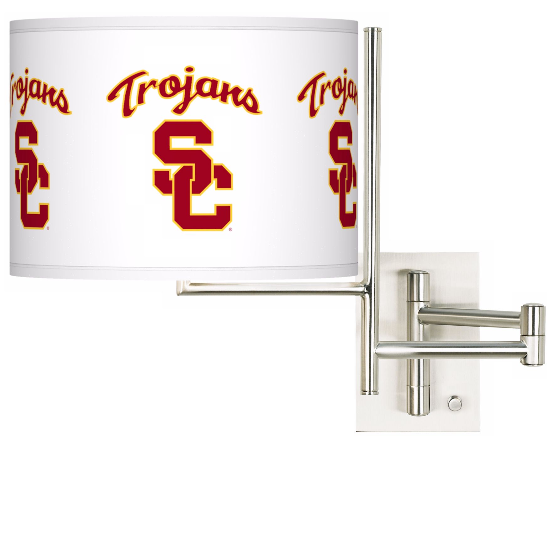 USC Trojans Steel Swing Arm Wall Light