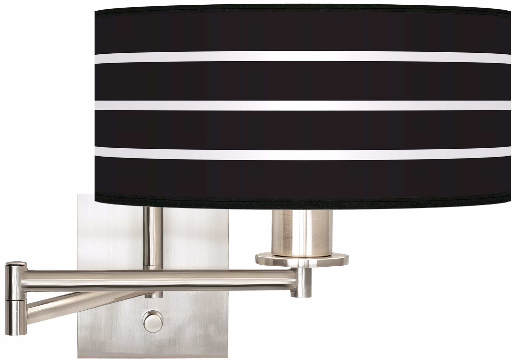 Bold Black Stripe 12" Drum Swing Arm