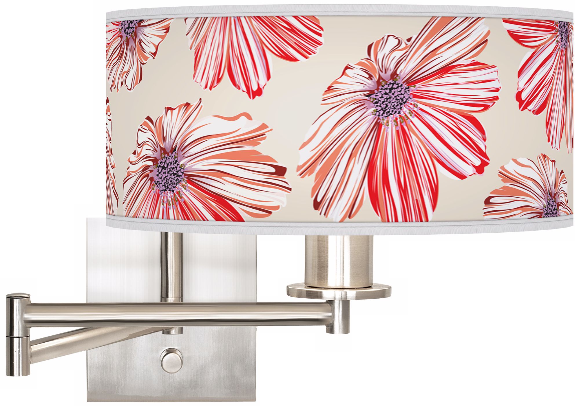 Floral Ruby 12" Drum Swing Arm