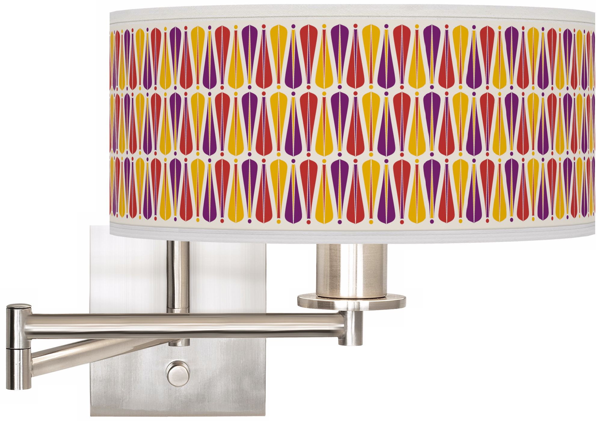 Hinder Giclee 12" Wide Swing Arm Wall Light