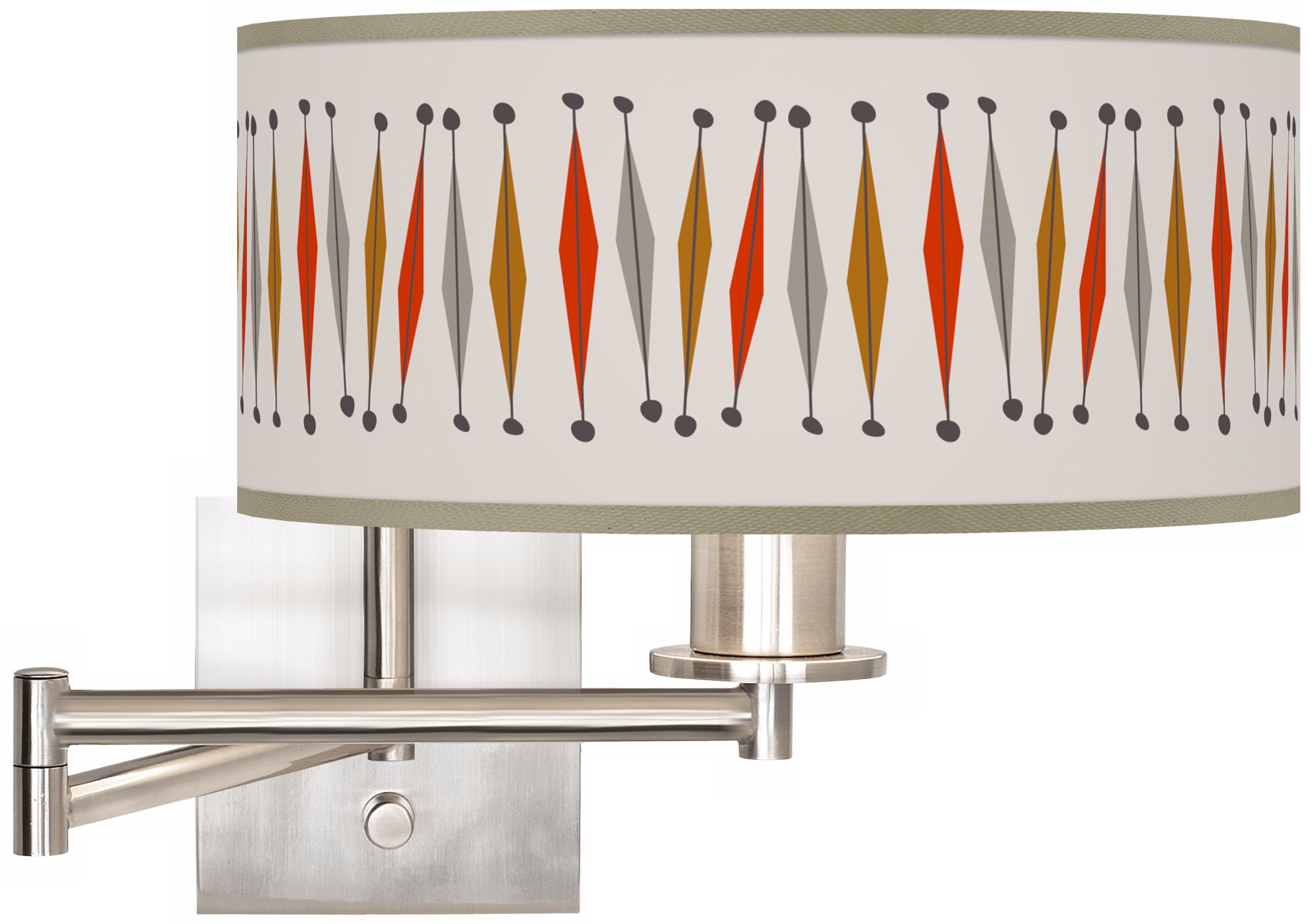 Tremble Giclee 12" Wide Swing Arm Wall Light