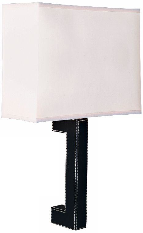 Robert Abbey Todd Black Leather Wall Sconce
