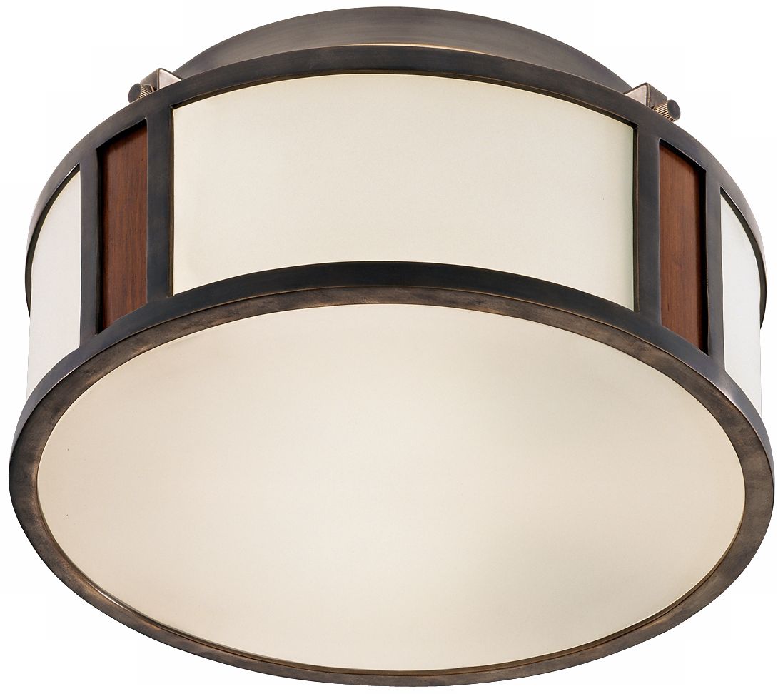 Robert Abbey Wonton Cherry Bronze Flushmount Ceiling Light