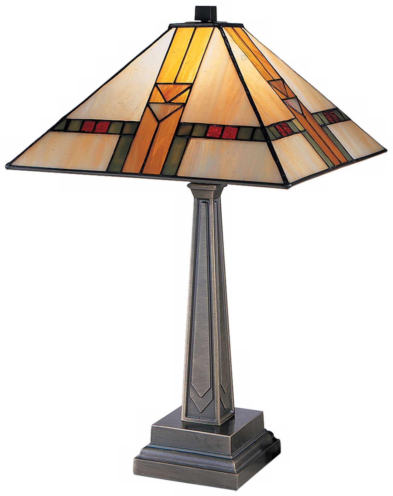 Dale Tiffany Chocolate Bronze Mission Style Table Lamp