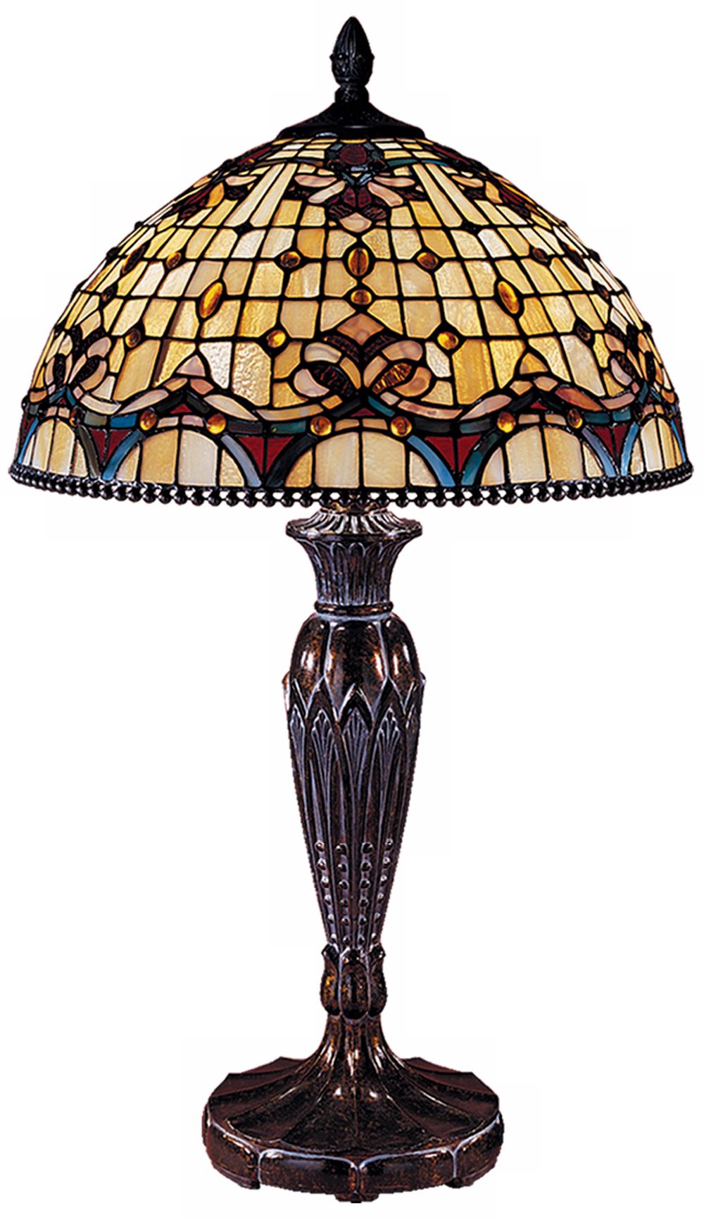 Dale Tiffany Jeweled Baroque Table Lamp