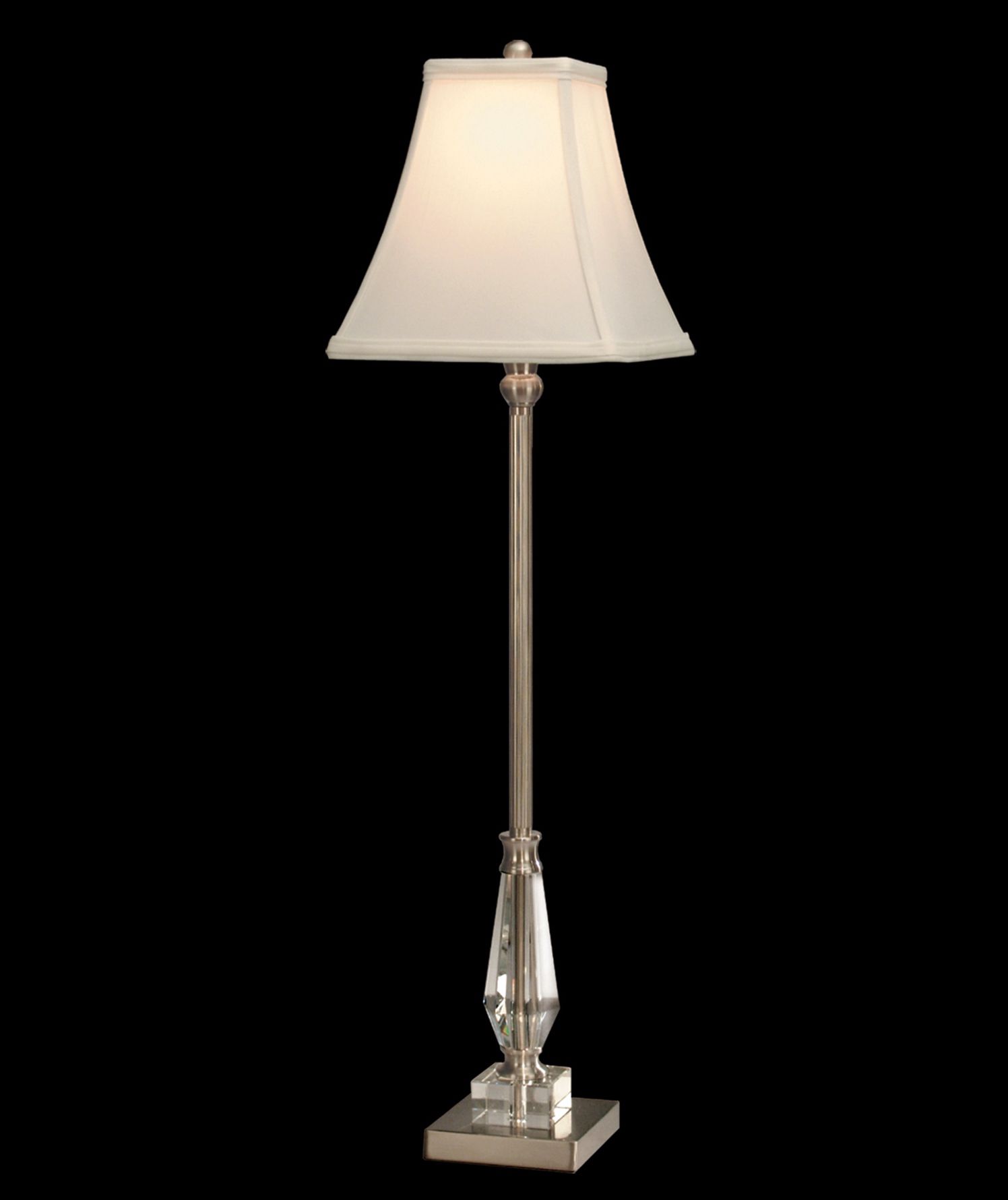 Dale Tiffany Brushed Nickel Sieve Buffet Table Lamp