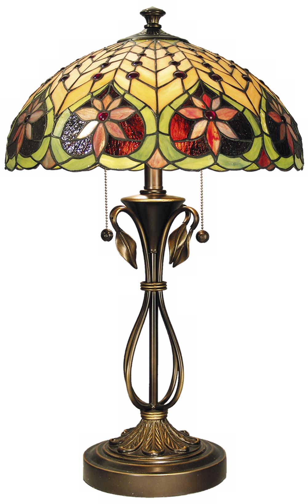 Dale Tiffany Vine Base Art Glass Table Lamp