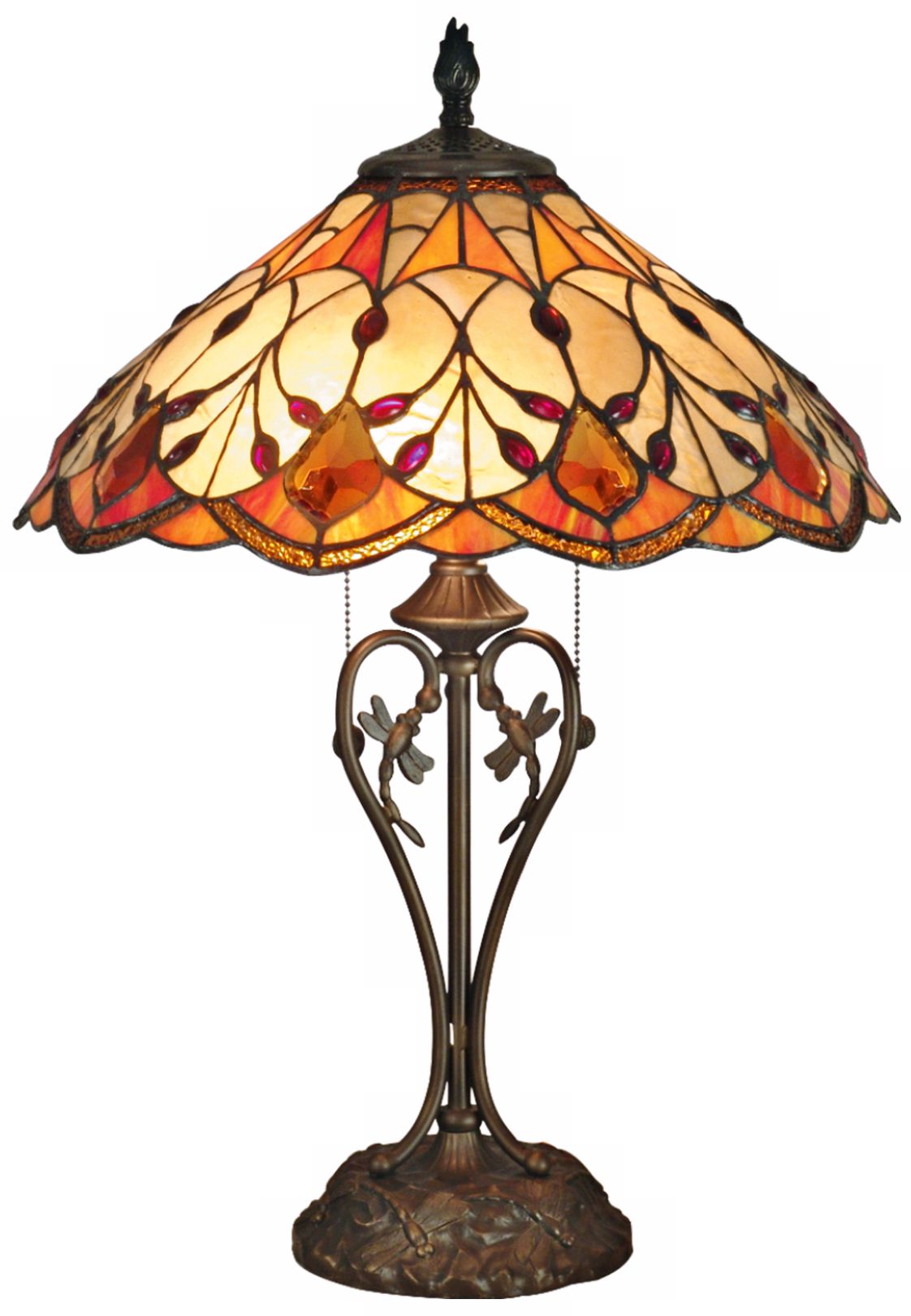 Dale Tiffany Marshall Art Glass Table Lamp