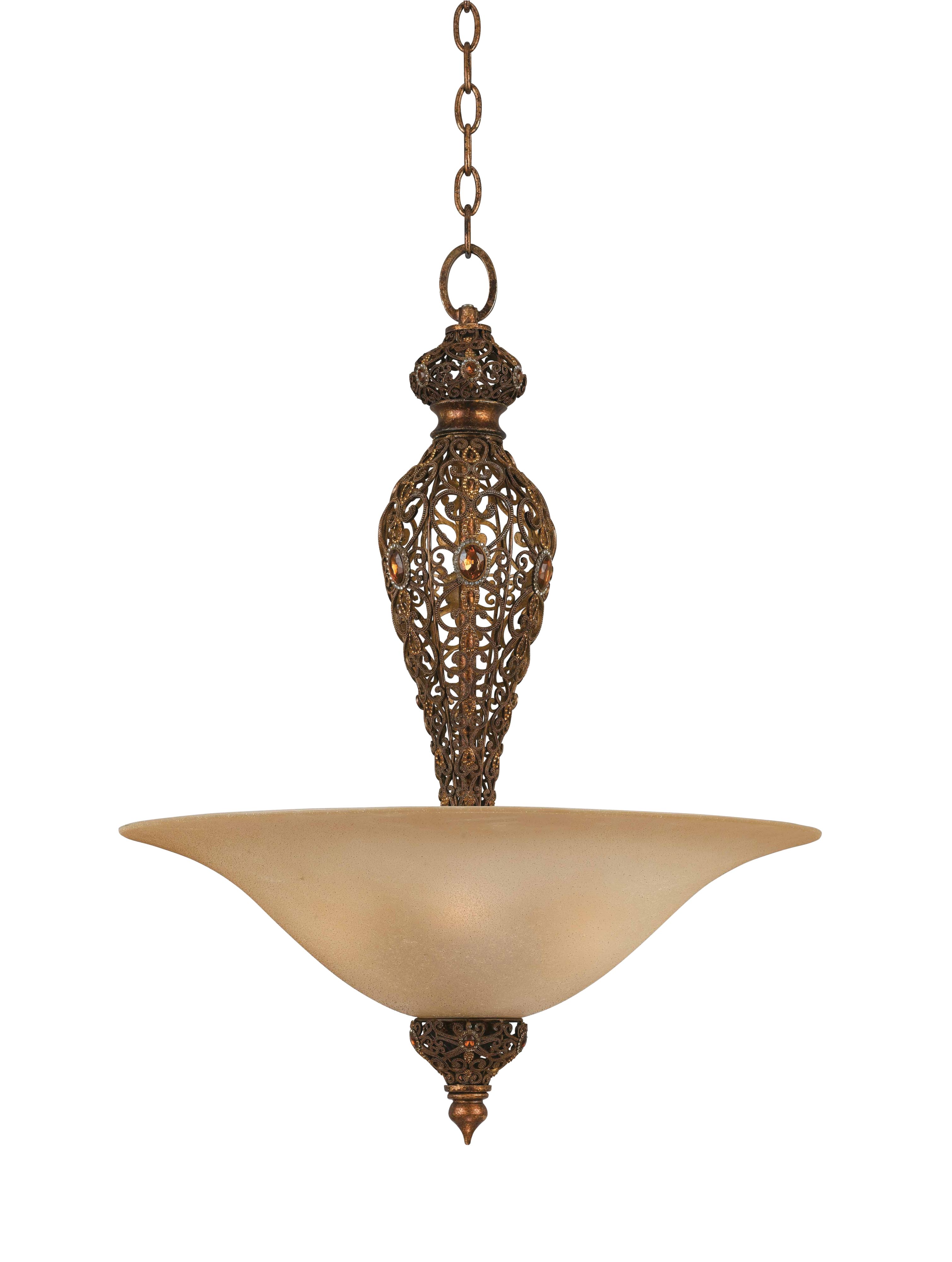 Crown Jewel Bowl Pendant Chandelier