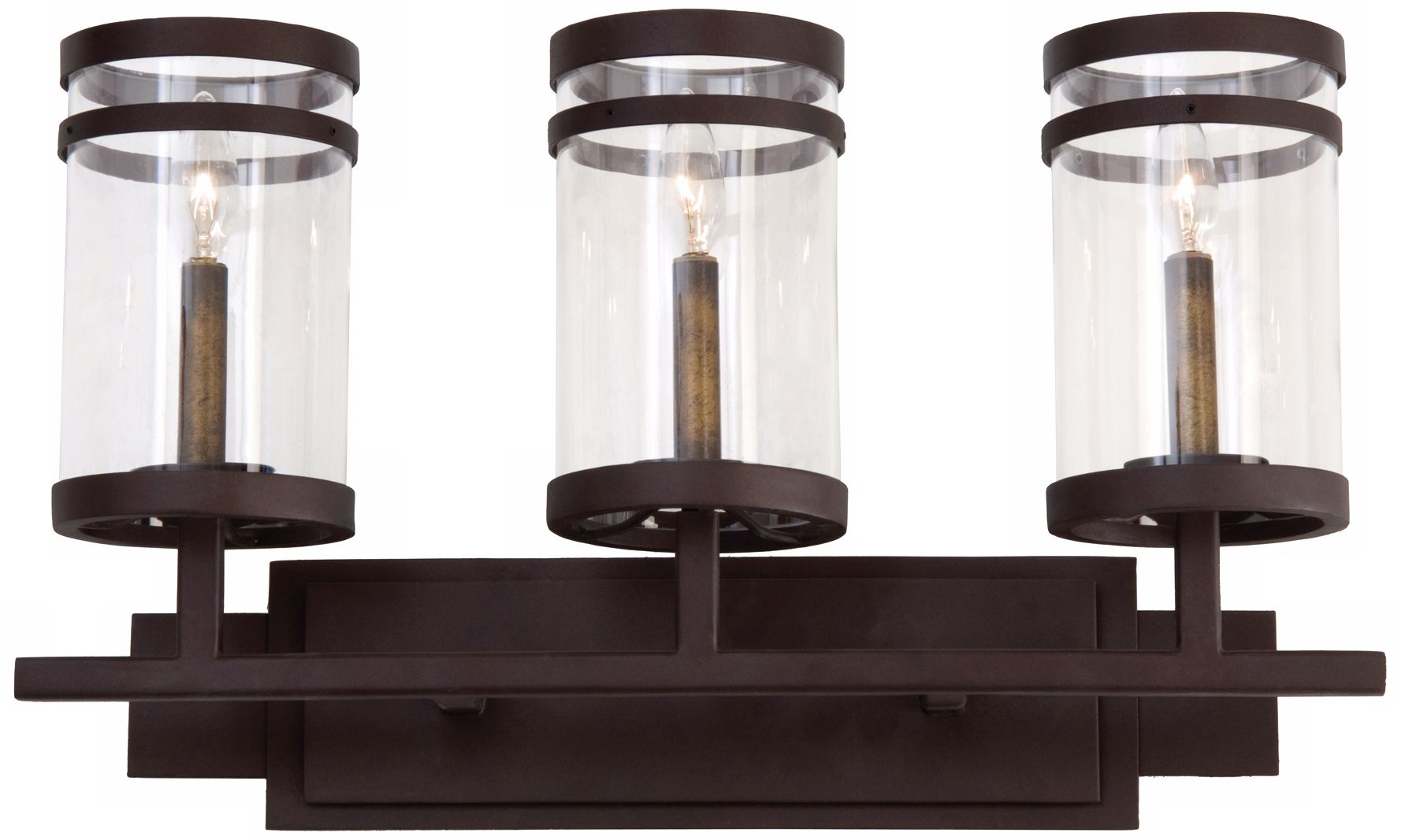 Morris Collection Satin Bronze 24" Wide Bathroom Light