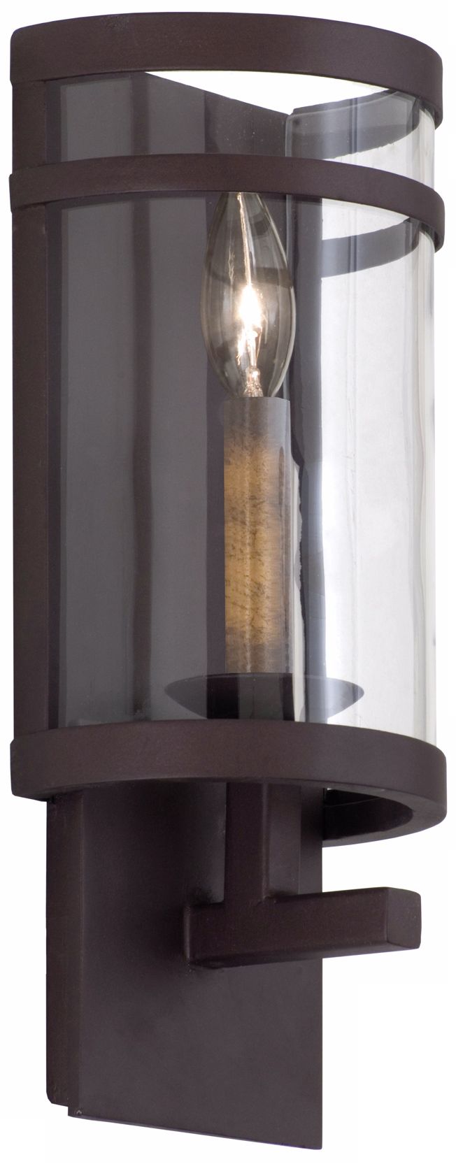 Morris Collection Satin Bronze 14" High Pocket Wall Sconce