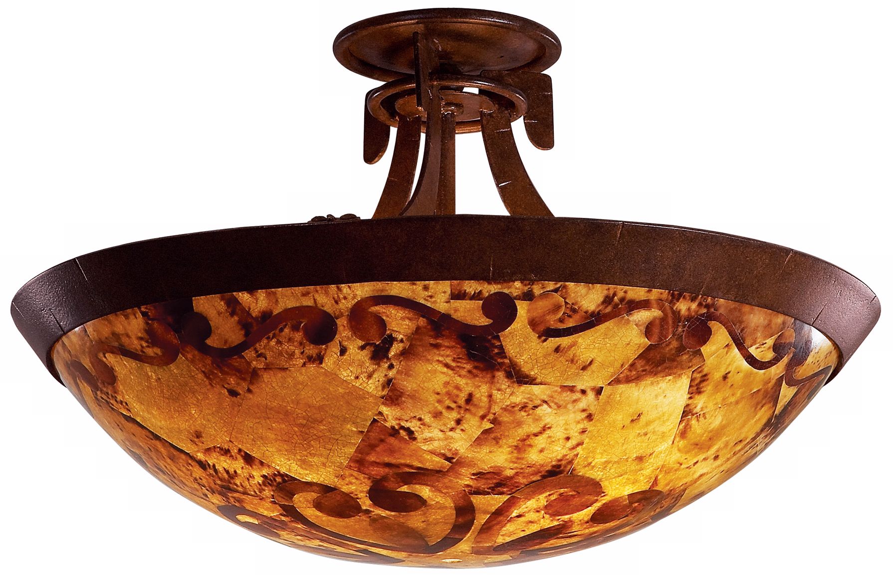 Copenhagen Pen Shell Glass 20 1/2" Wide Ceiling Light