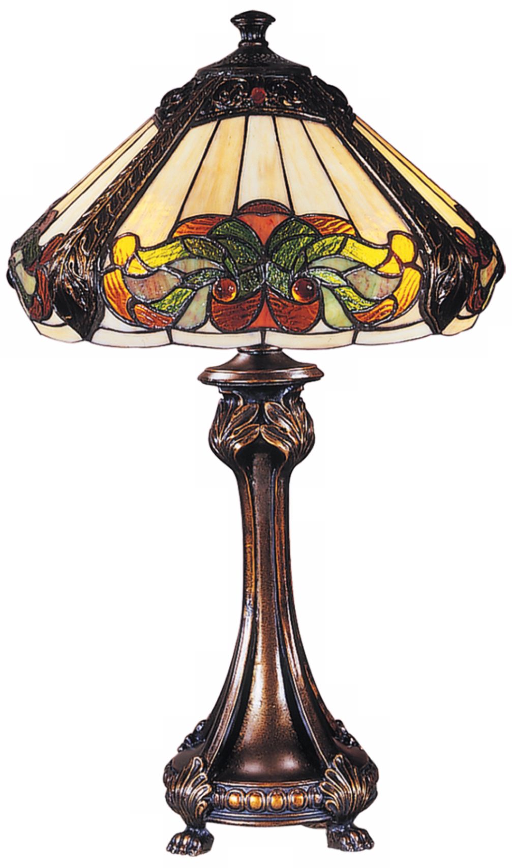 Dale Tiffany Golden Chateau Art Glass Table Lamp