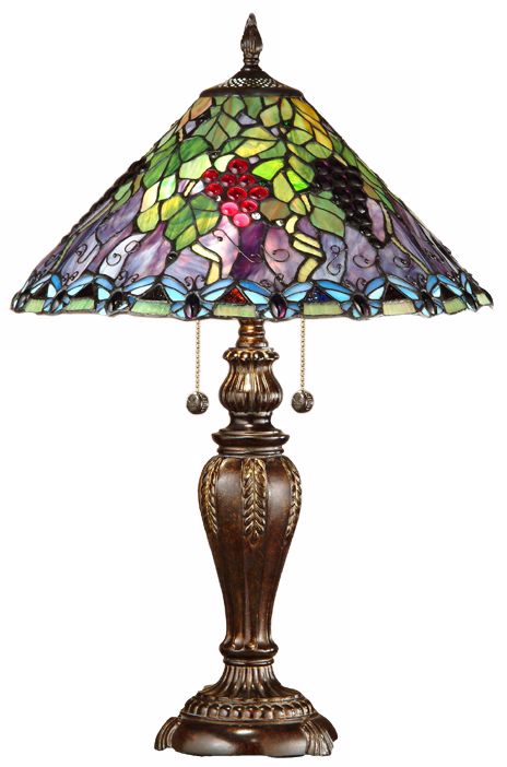 Dale Tiffany Pinot Noir Art Glass Table Lamp