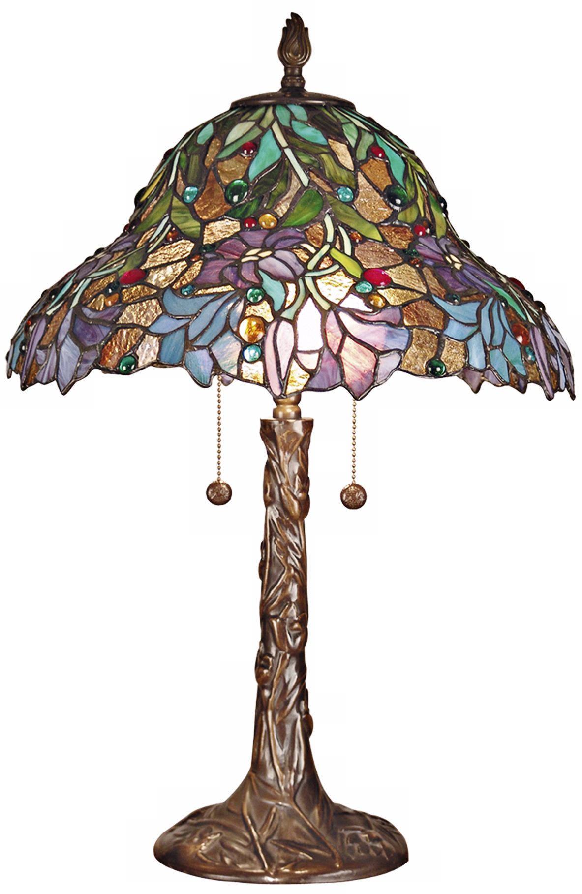 Dale Tiffany Burdett Art Glass Table Lamp