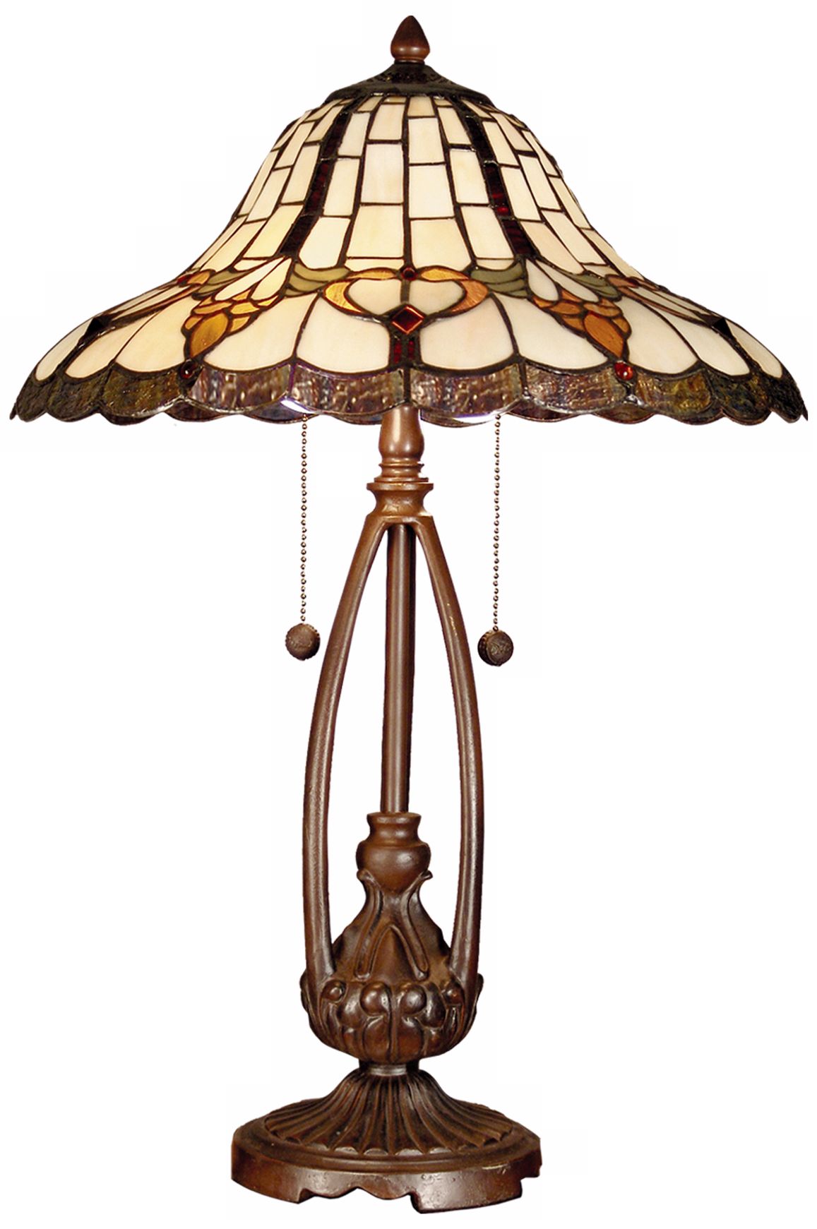 Dale Tiffany Esterlund Art Glass Table Lamp