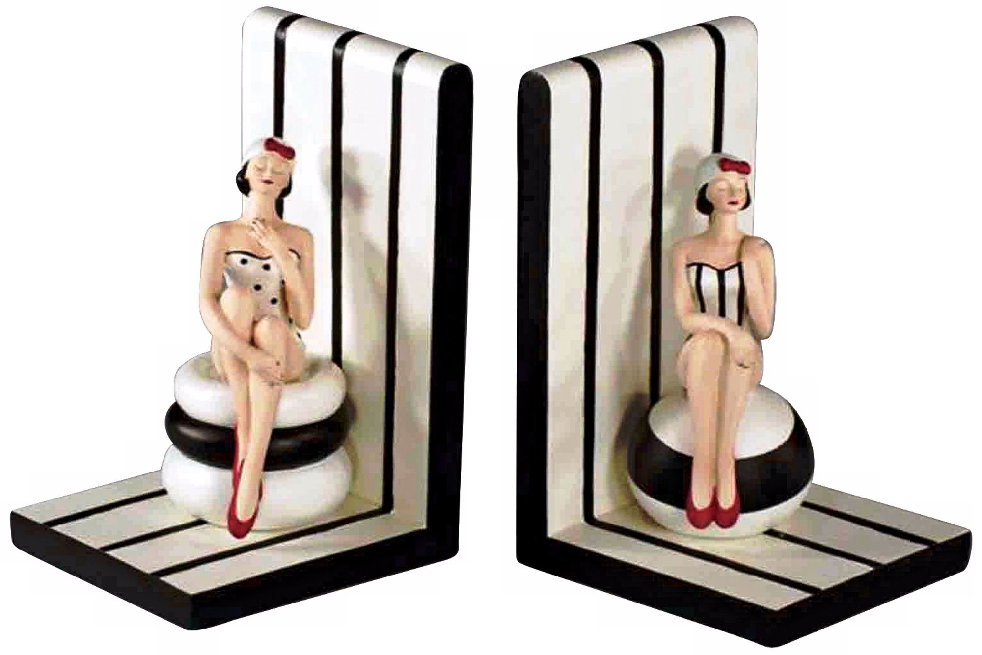 Bathing Beauty Bookends