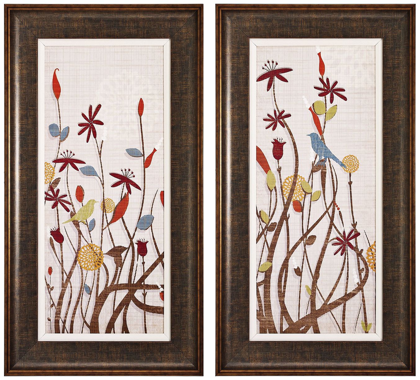Set of 2 Meadow I and II  Framed Wall Art