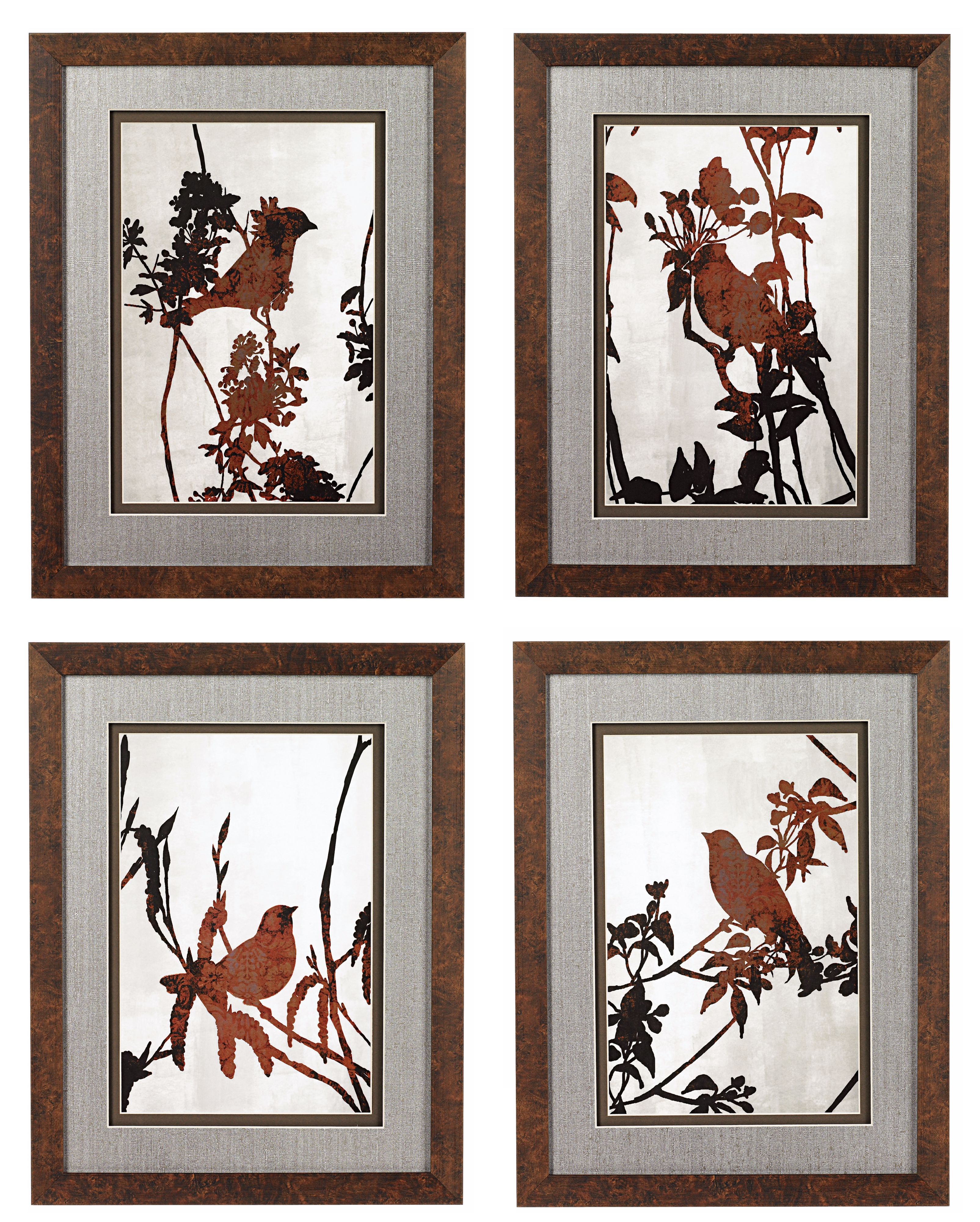 Set of 4 Walt Disney Sleeping Beauty Birds Print Wall Art