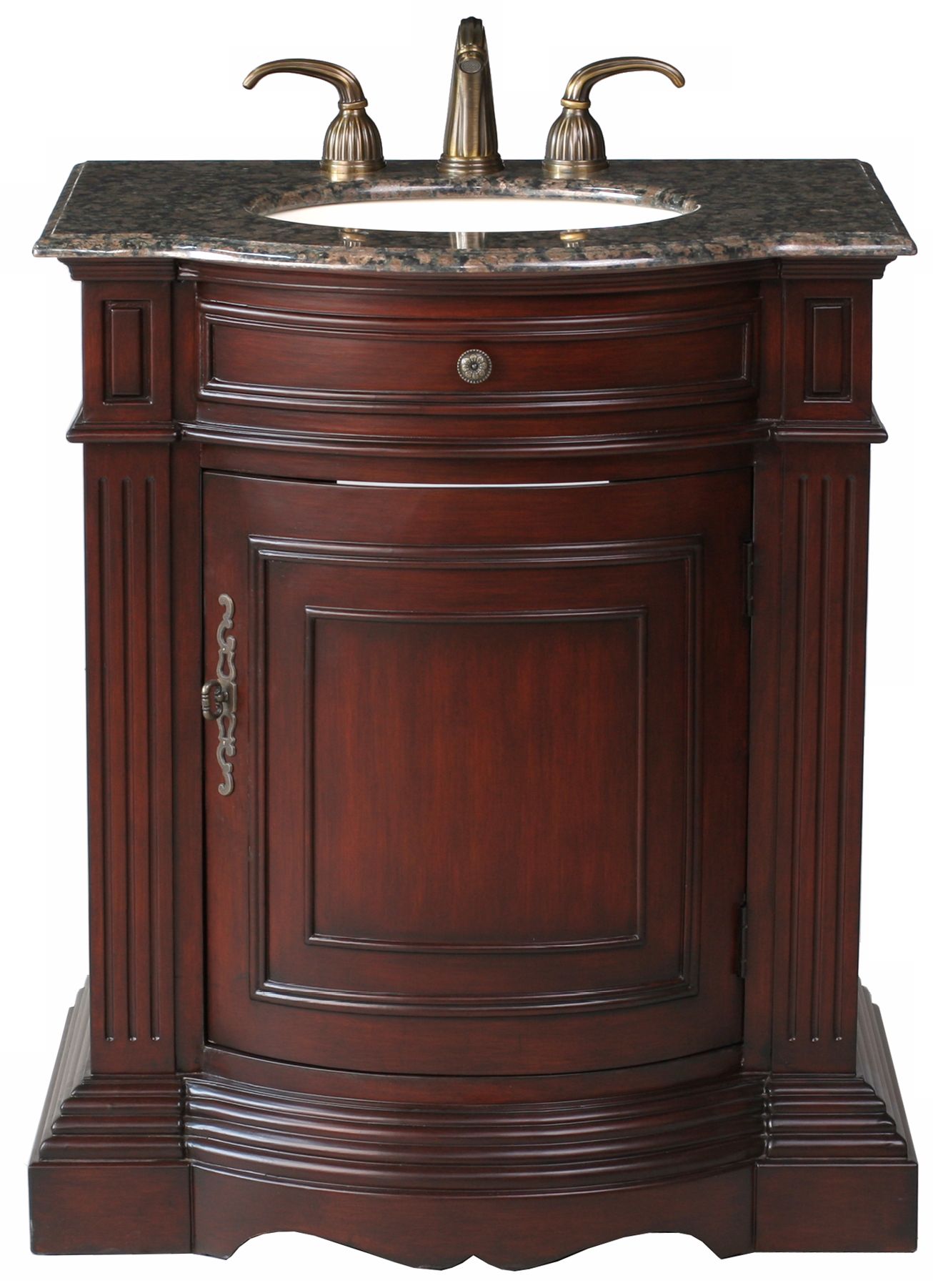 Catherine Baltic Brown Granite Single Sink Vanity
