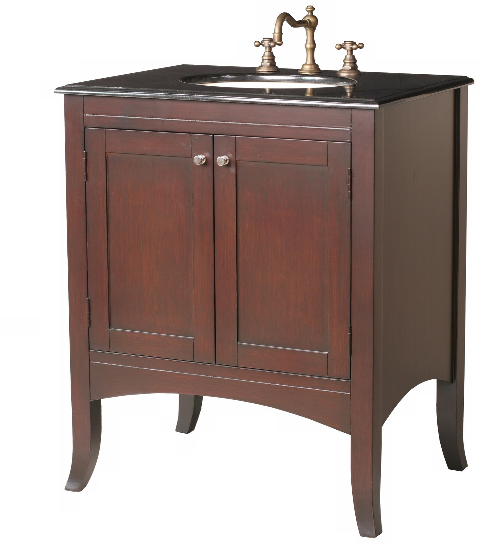 Lynette Black Galaxy Granite Single Sink Vanity