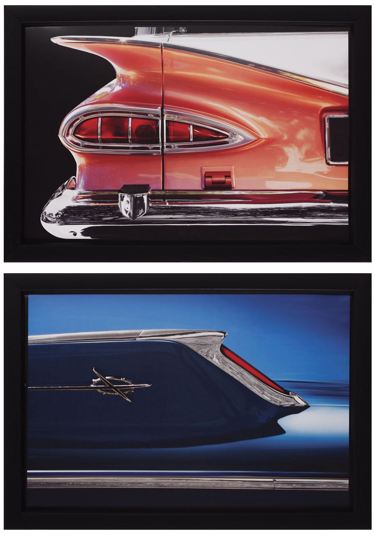 Set of Two Chevrolet & Dodge Framed Wall Art