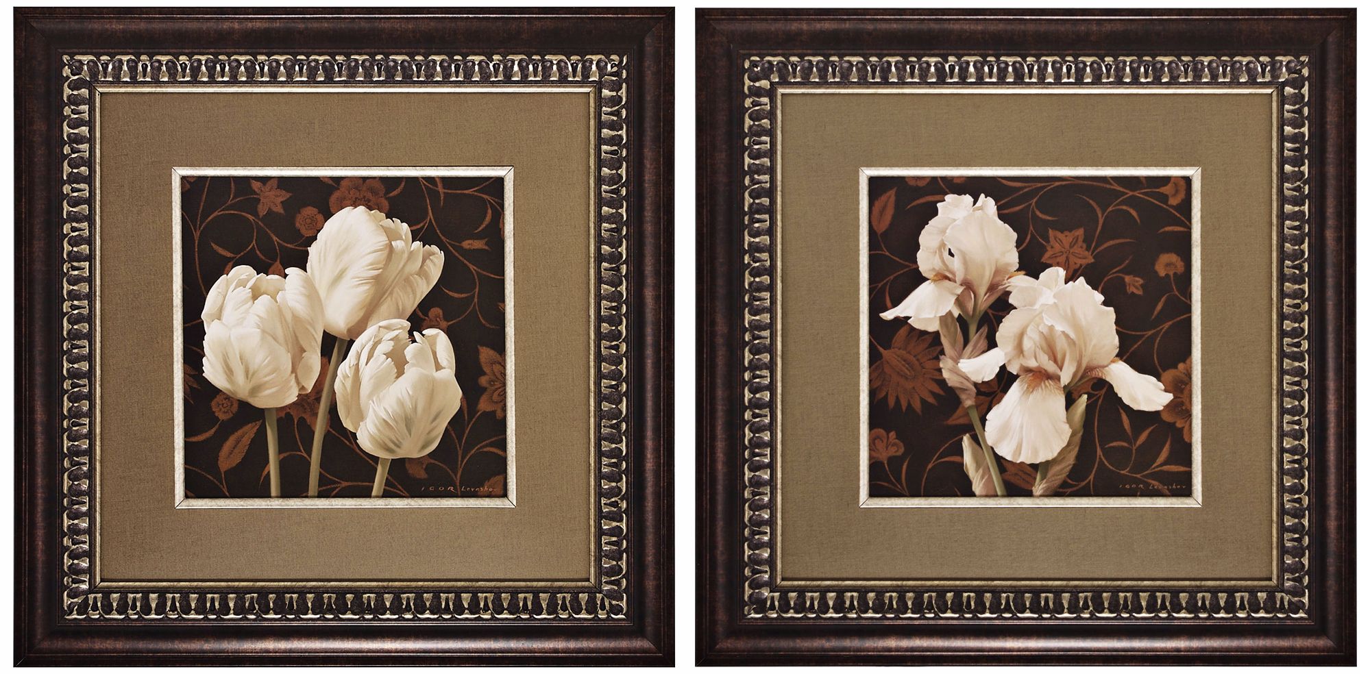 Set of Two Elegante II & III Framed Wall Art