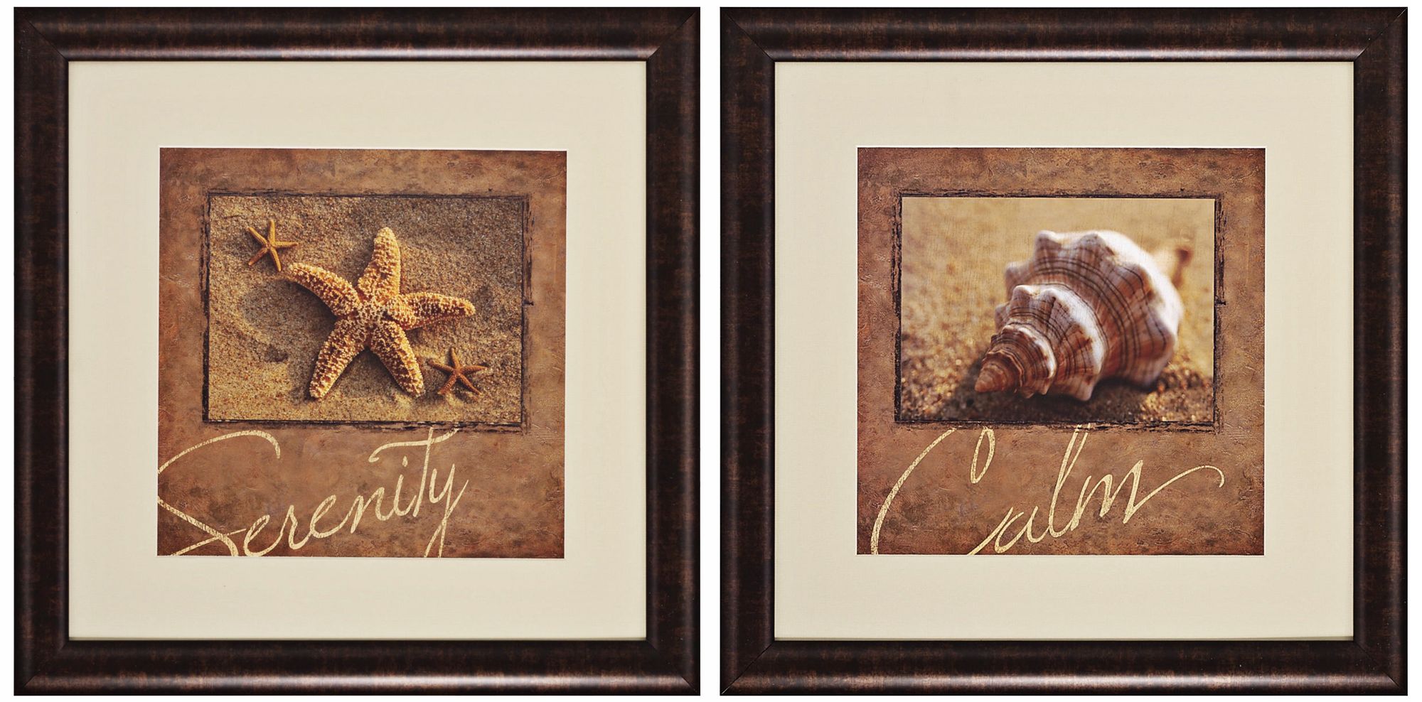 Set of 2 Serenity and Calm Prints Wall Art