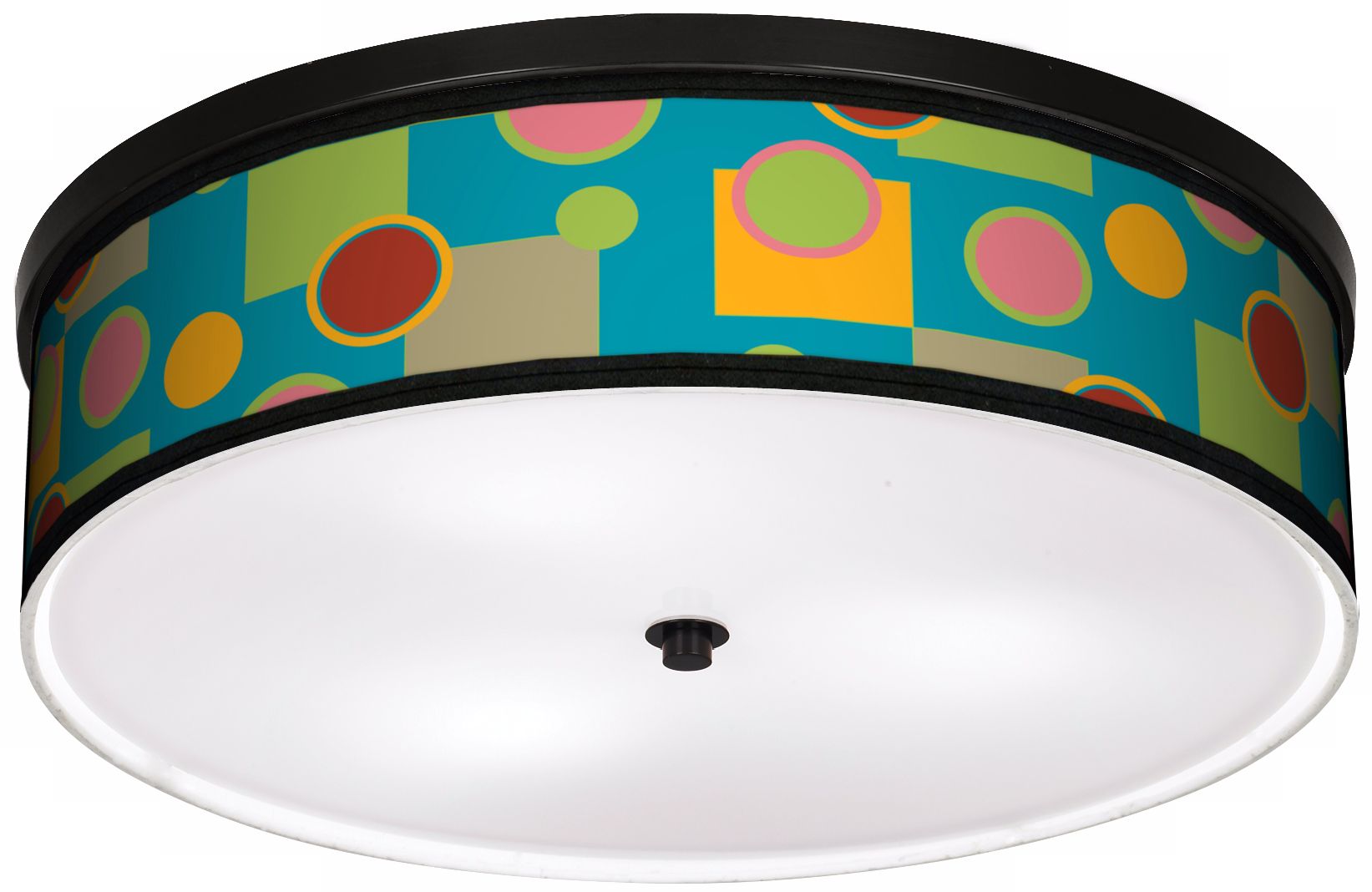 Vibrant Retro Medley 20 1/4" Wide CFL Bronze Ceiling Light