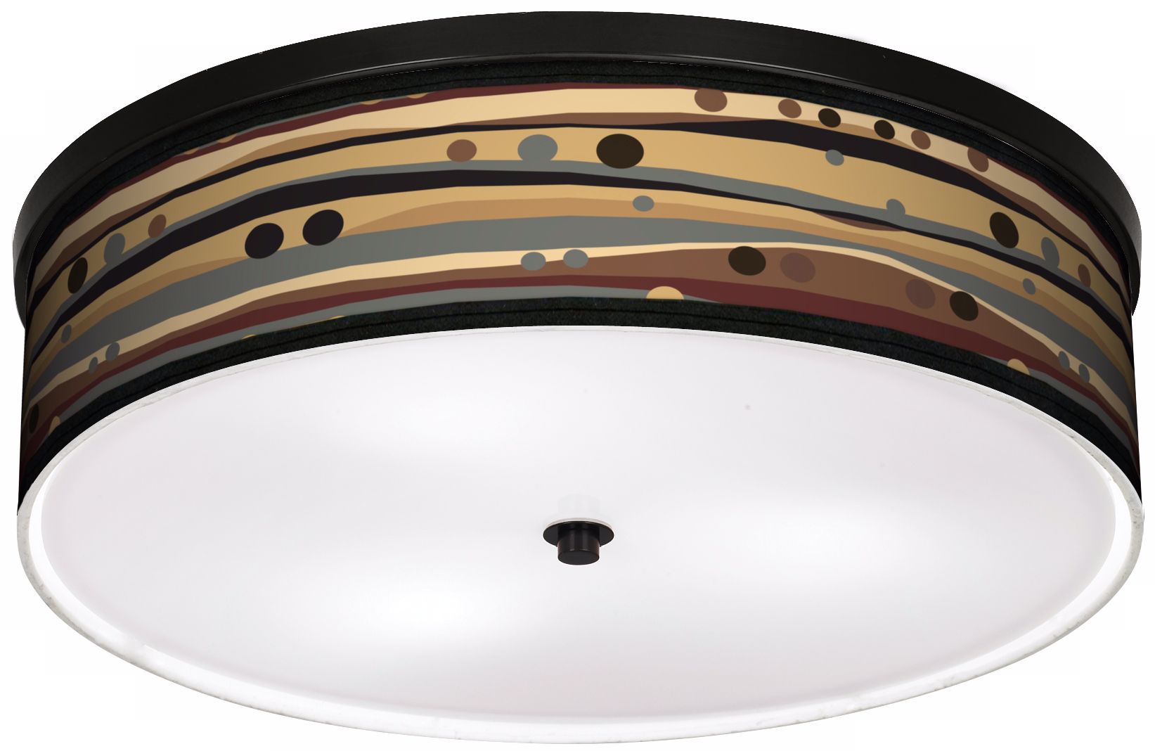 Natural Dots & Waves 20 1/4" Wide CFL Bronze Ceiling Light