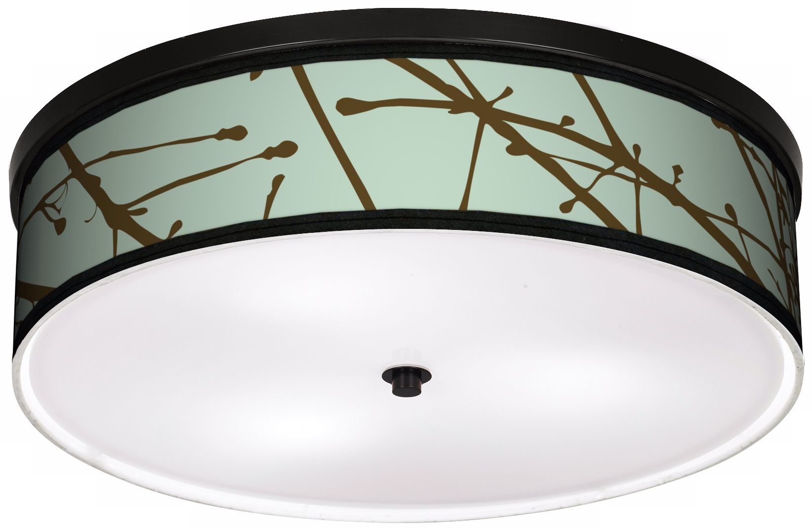 Calligraphy Tree Ice 20 1/4" Bronze Ceiling Light