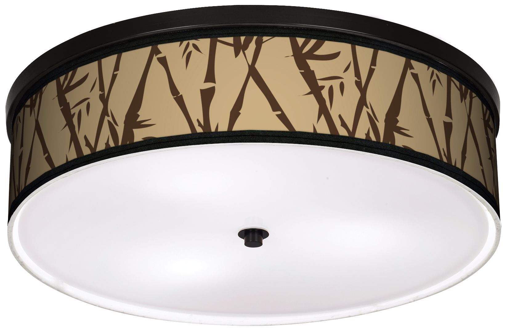 Earth Bamboo 20 1/4" Wide CFL Bronze Ceiling Light