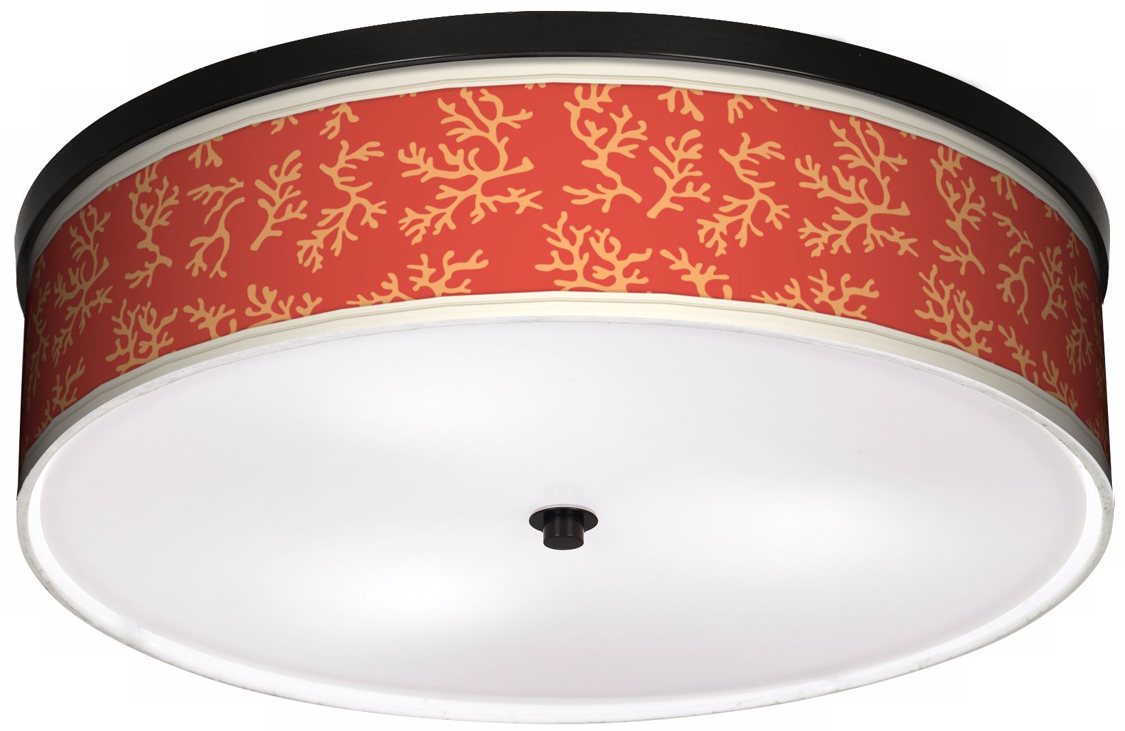 Tangerine Coral 20 1/4" Wide CFL Bronze Ceiling Light