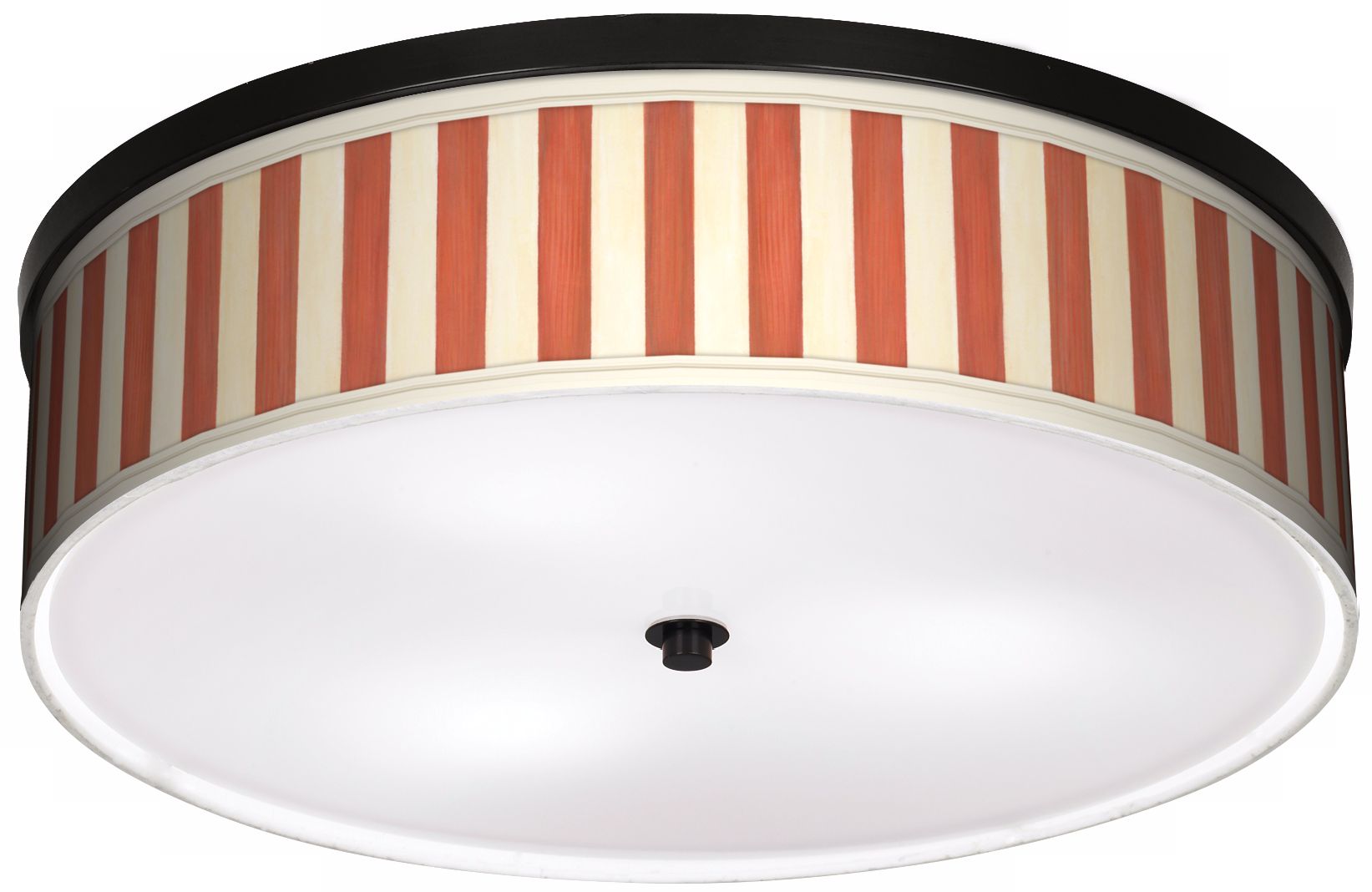 Seaside Stripe Red 20 1/4" Wide CFL Bronze Ceiling Light