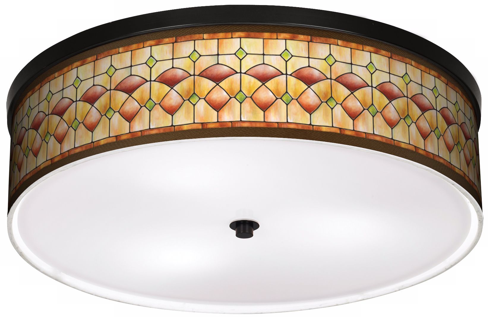Tiffany Ochre 20 1/4" Wide CFL Bronze Ceiling Light