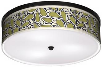 SG Rain Metal 20 14 Wide CFL Bronze Ceiling Light K2832 N8169