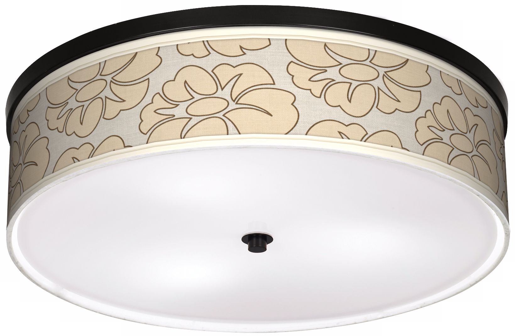 Floral Silhouette 20 1/4" Wide CFL Bronze Ceiling Light