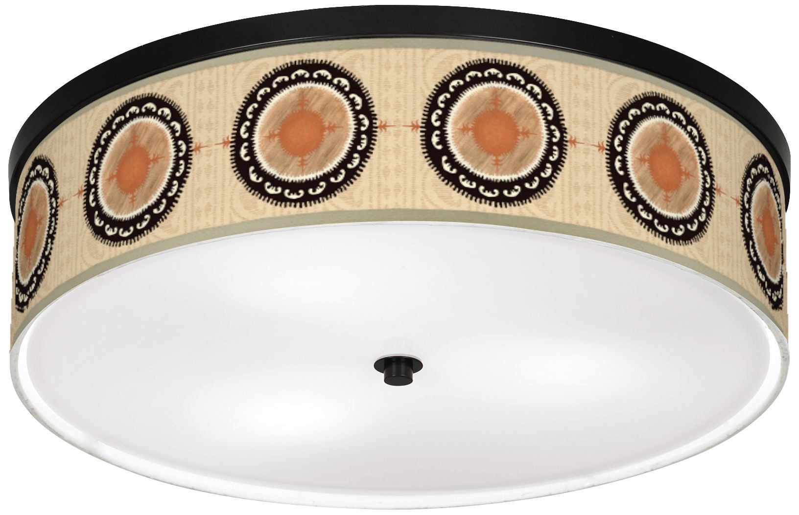 Traverlers Compass 20 1/4" Wide CFL Nickel Ceiling Light
